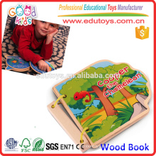 2015 New Product Farm Wooden Book Educational Hot Selling Toy